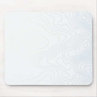 Mousepad Tampo de Mouse Linhas de Contorno Topográfico Azul