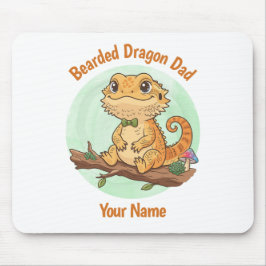 Mousepad Tampo de Mouse Papai Dragão Barbudo Personalizado