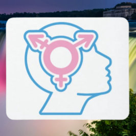 Mousepad Tampo de Mouse Símbolo do Orgulho Trans