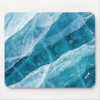 Mousepad Tampo de Mouse Textura de Gelo Glacial Azul