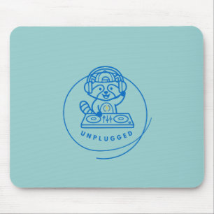 Mousepad Tampo de Mouse Textura de Mármore Pastel DJ Retro