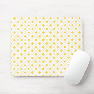 Mousepad Tampo de Mouse Xadrez Amarelo Estético