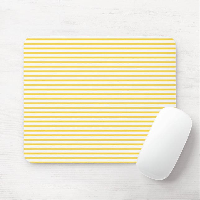 Mousepad Tampo de Mouse Xadrez Gingham Amarelo (Com mouse)