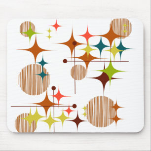 Mousepad Tampo de Rato Meia-Centúria Moderna Explosões Este