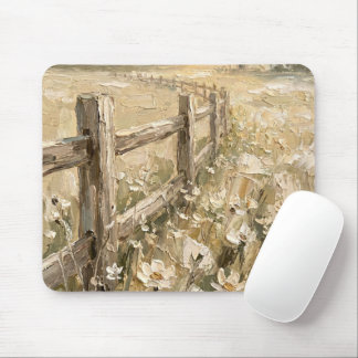 Mousepad Tampo de Rato Paisagem Fazenda Rústica Vintage