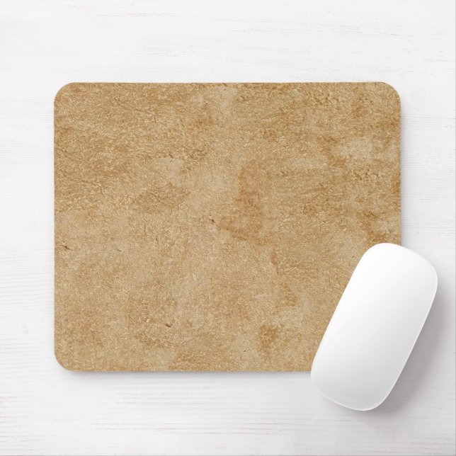 Mousepad Tan Chamois Faux Leather (Com mouse)