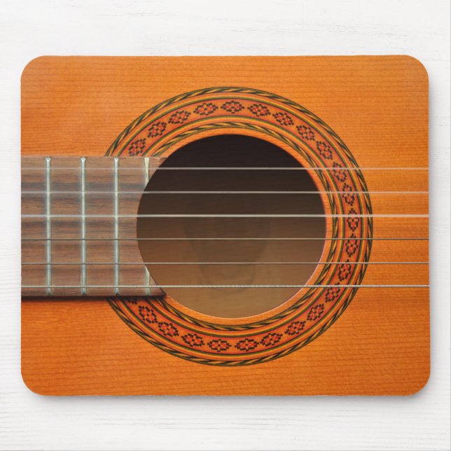 Mousepad Tan clássico da laranja da guitarra (Frente)