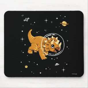 Mousepad Tan Triceratops Dinos No Espaço
