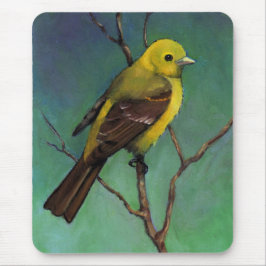 Mousepad Tanager (pássaro) no Pastel do óleo, arte do
