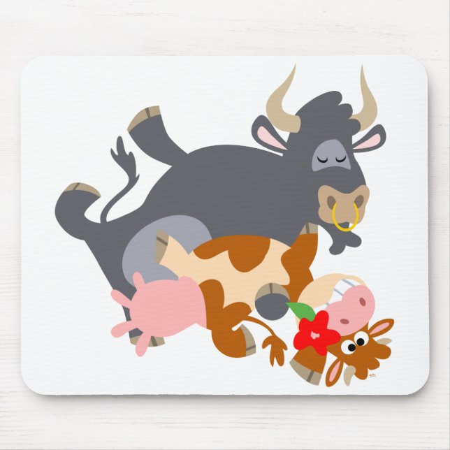 Mousepad Tango! (touro e vaca) (Frente)