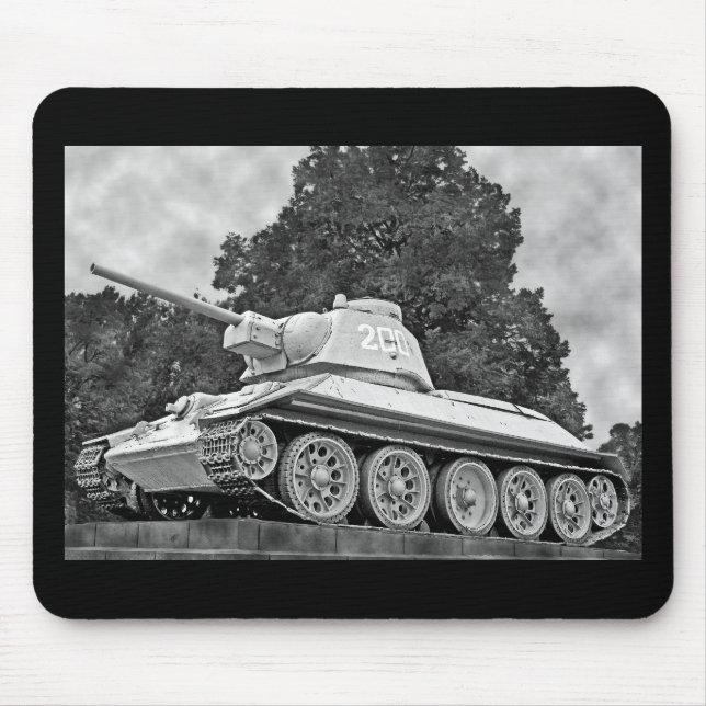 Mousepad Tanque do russo T-34, memorial soviético, Berlim - (Frente)