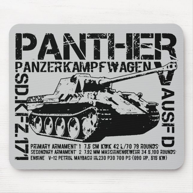 Mousepad Tanque Panther (Frente)