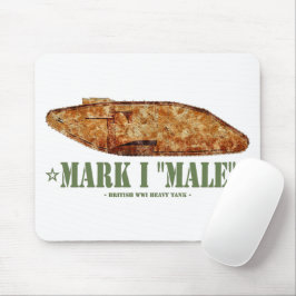 Mousepad Tanque Pesado Britânico Mark I Masculino Primeira