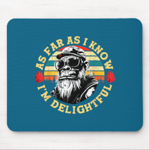 Mousepad Tanto Quanto Eu Sei Eu Sou Um Macaco Divertido Del