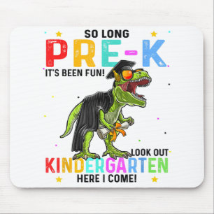 Mousepad Tão Longo Jardim Pré-K Aqui Eu Vim Dinossauro Gr