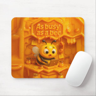 Mousepad Tão ocupado quanto uma abelha – adorável abelha pr