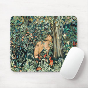 Mousepad Tapeçaria Arte Antiga Floresta de Raposas de Willi