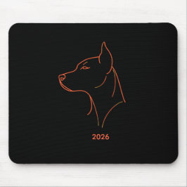 Mousepad Tapeçaria de mesa com arte minimalista personaliza