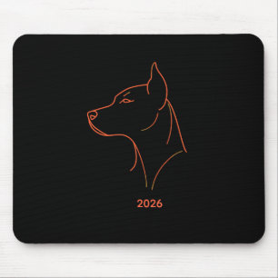 Mousepad Tapeçaria de mesa com arte minimalista personaliza