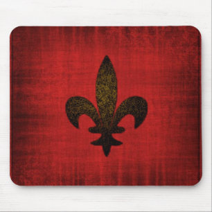 Mousepad Tapeçaria de Rato Medieval Vermelho