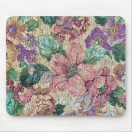 Mousepad tapeçaria floral retrô