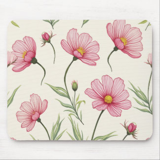 Mousepad tapete de flores do cosmos