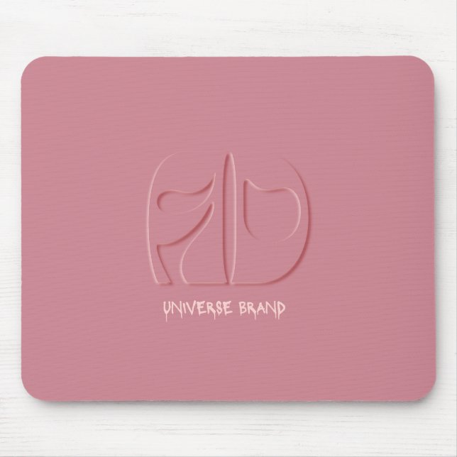 Mousepad Tapete de Mesa Marca Universo Rosa Chic (Frente)