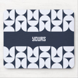 Mousepad Tapete de Mouse Arco Geométrico Nome Personalizado