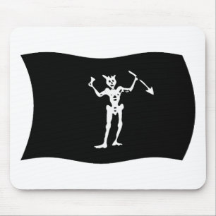 Mousepad Tapete de Mouse Bandeira do Barba Negra