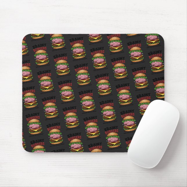 Mousepad Tapete de Mouse Brainy Burgers (Com mouse)