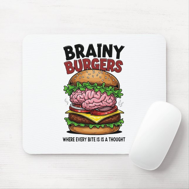 Mousepad Tapete de Mouse Brainy Burgers (Com mouse)