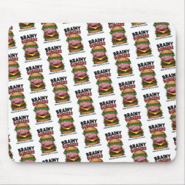 Mousepad Tapete de Mouse Brainy Burgers