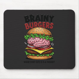Mousepad Tapete de Mouse Brainy Burgers
