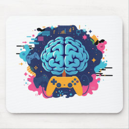 Mousepad Tapete de Mouse Cérebro de Jogo