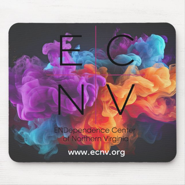Mousepad Tapete de Mouse Colorido ECNV (Frente)