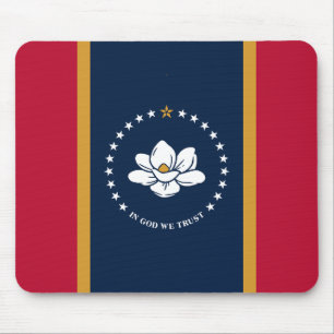 Mousepad Tapete de Mouse com a Bandeira do Estado do Missis