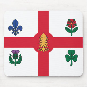 Mousepad Tapete de Mouse com Bandeira de Montreal, Canadá