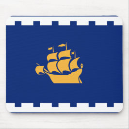Mousepad Tapete de Mouse com Bandeira de Quebec City, Canad