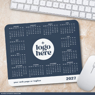 Mousepad Tapete de Mouse com Calendário de Logo Empresarial