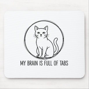 Mousepad Tapete de Mouse de Escritório de Gato Engraçado -
