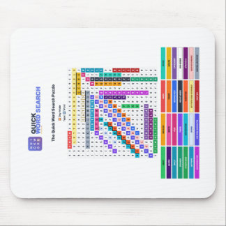 Mousepad Tapete de Mouse de Quebra-Cabeça de Palavras Rápid
