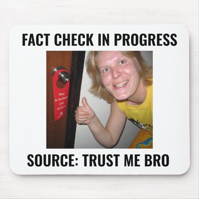 Mousepad Tapete de Mouse Eu Confio Brother Meme Engraçado  (Frente)