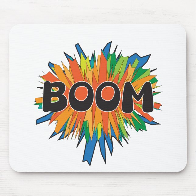 Mousepad Tapete de Mouse Explosão de Arte Pop da Boom Comic (Frente)