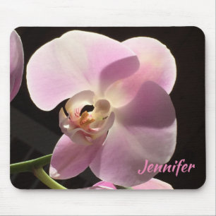 Mousepad Tapete de Mouse Floral Personalizado Orquídea Rosa