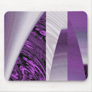 Mousepad Tapete de Mouse Fractal Arranha-Céu Roxo