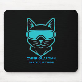 Mousepad Tapete de Mouse Gamer Gato Neon Cyber Guardian - T