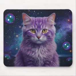 Mousepad Tapete de Mouse Gato Roxo – Presente Perfeito para