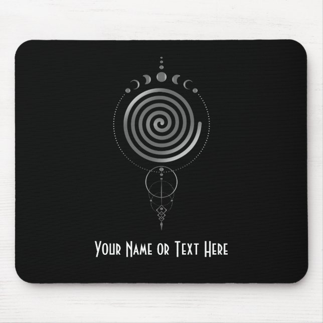 Mousepad Tapete de Mouse Geometria Sagrada Espiral Personal (Frente)