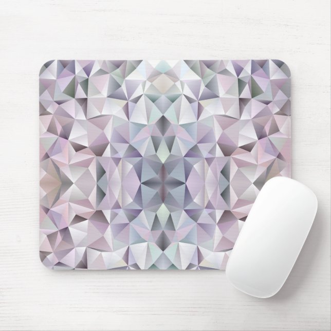 Mousepad Tapete de mouse geométrico abstrato com uma cor pa (Com mouse)