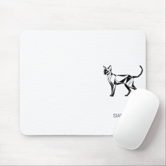 Mousepad Tapete de Mouse Geométrico de Gato Siames Minimali